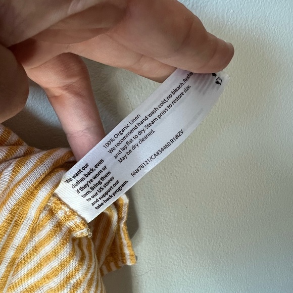 Eileen Fisher Square Neck Linen Tee - Picture 5 of 6